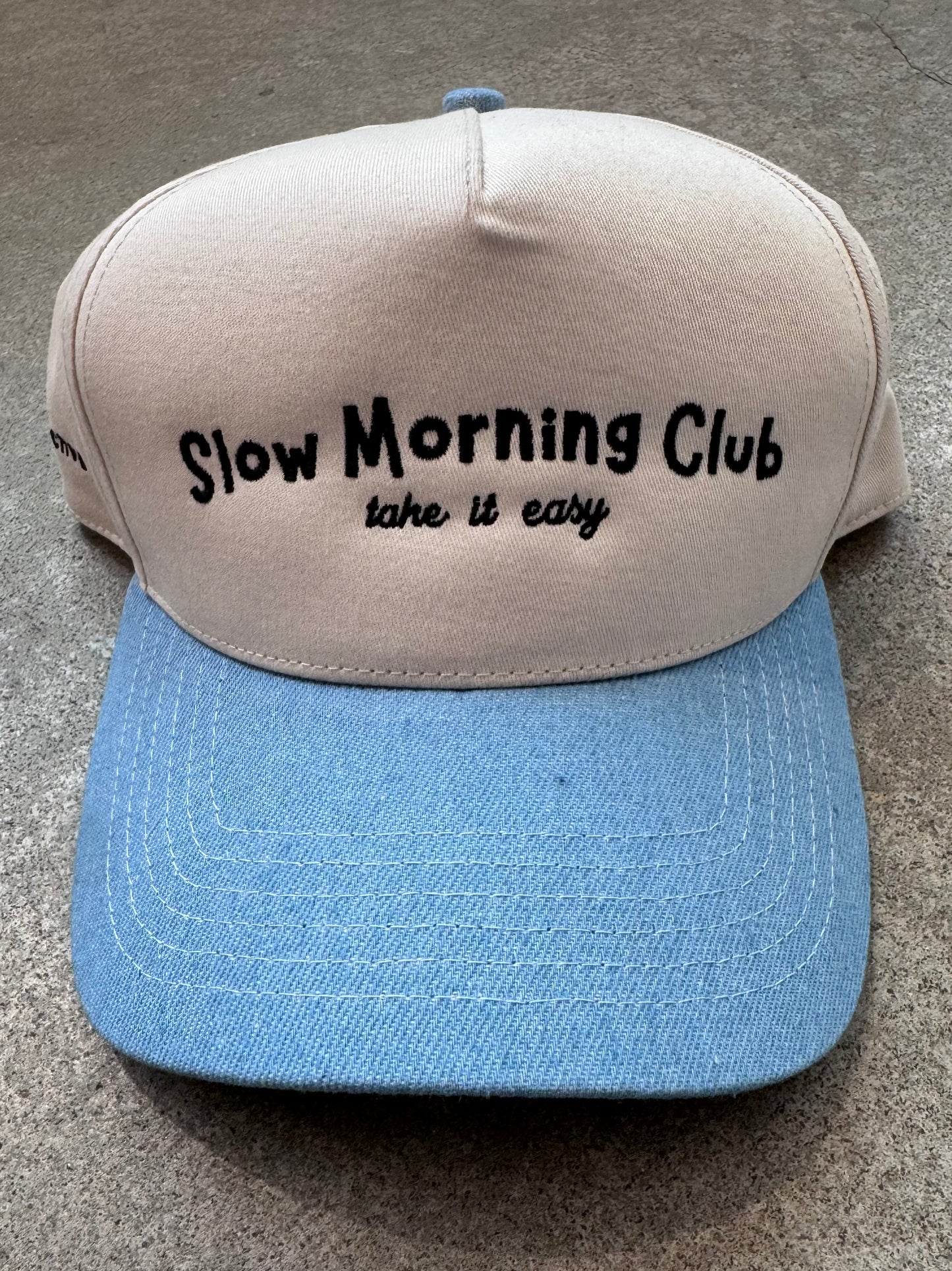 Slow Morning Club- Trucker hat