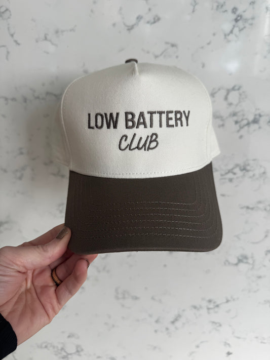 Low Battery Club Trucker Hat