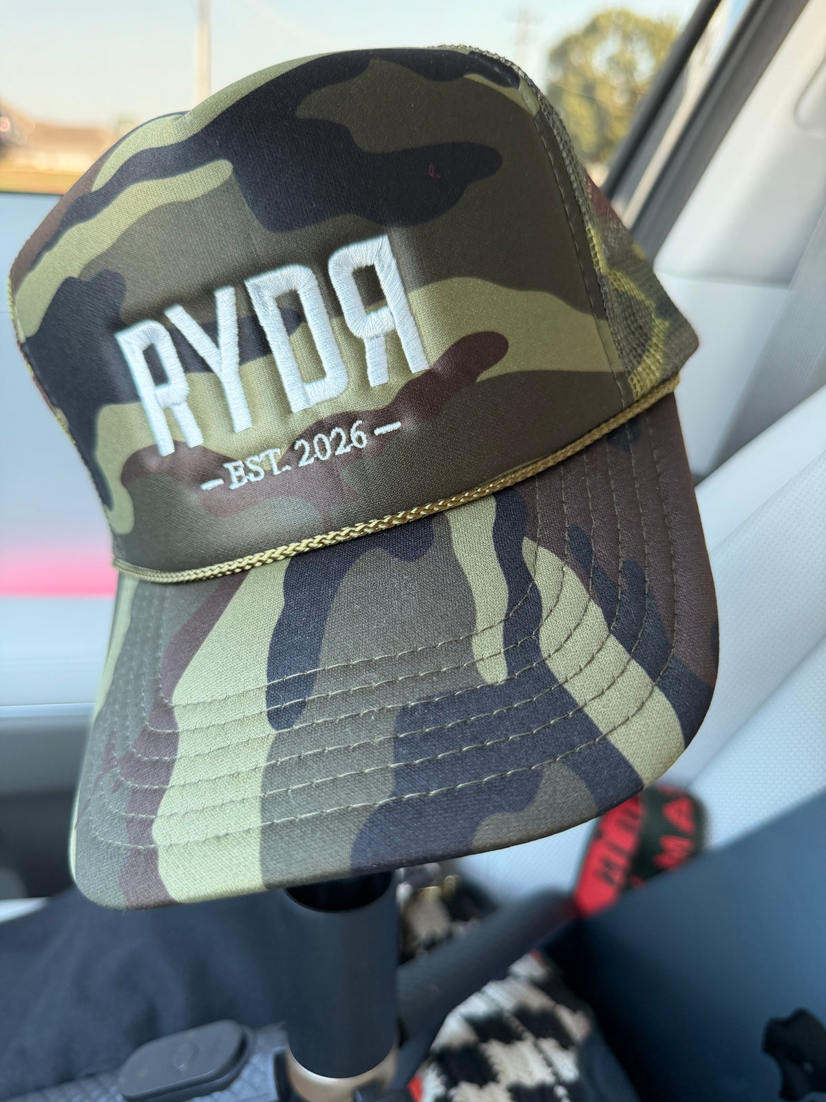 Camo trucker hat