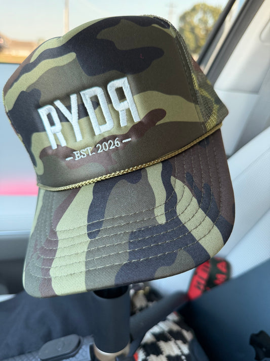 Camo trucker hat