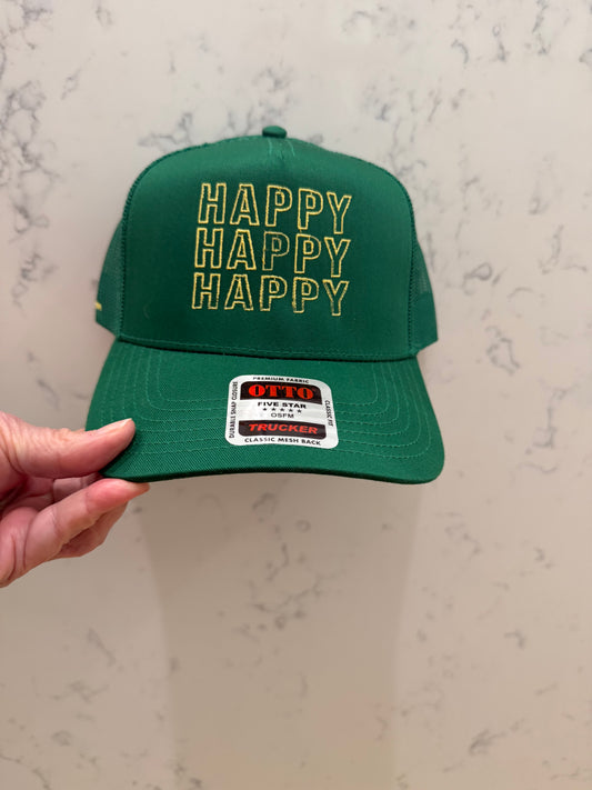 Happy trucker hat