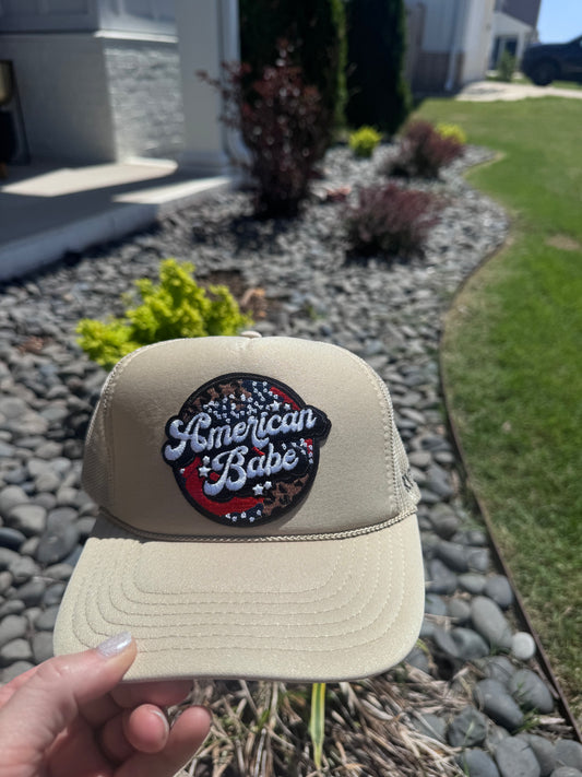 American babe trucker hat