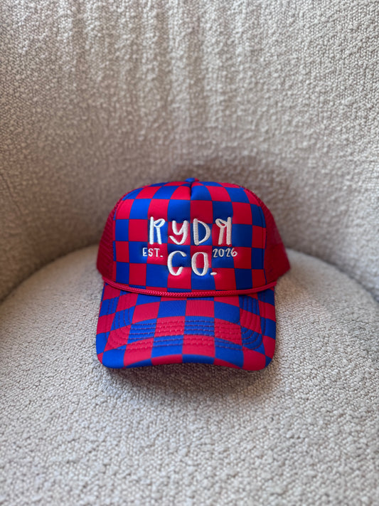 RYDЯ Collective Red & Blue trucker hat