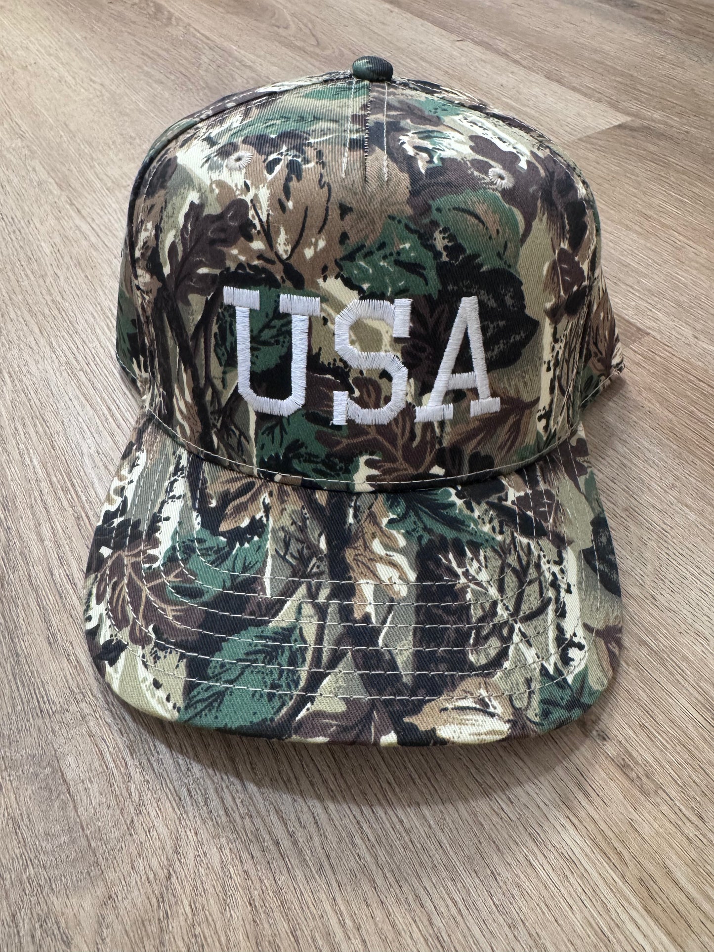 USA camo trucker hat