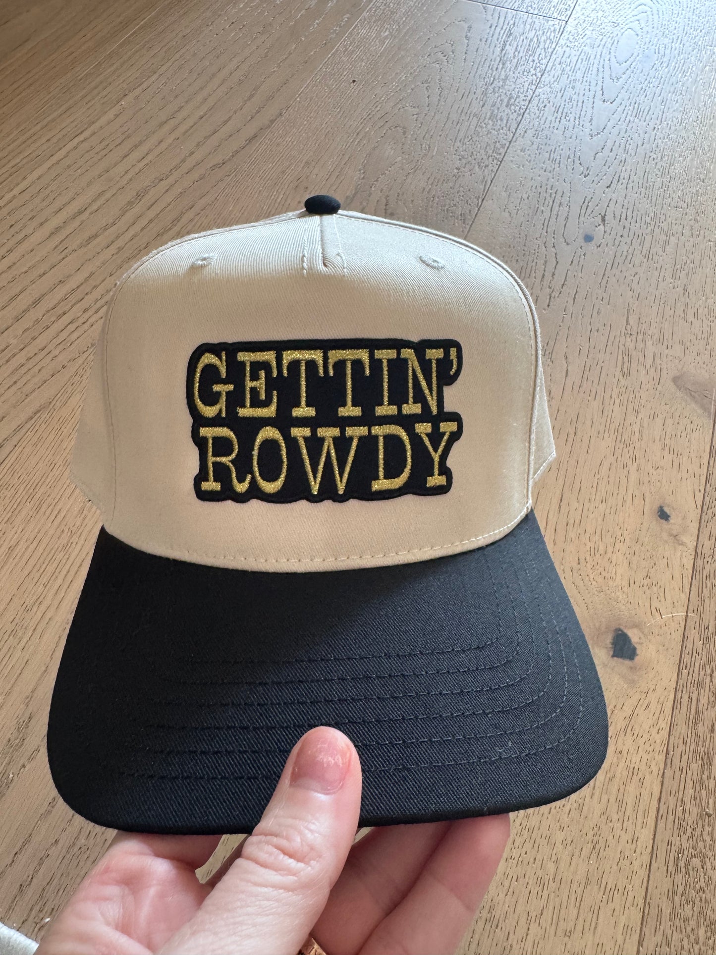 Patch hat- gettin rowdy