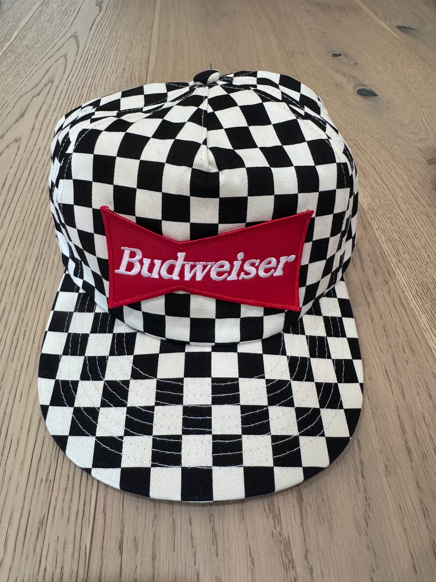 Trucker hat, checkered Budweiser