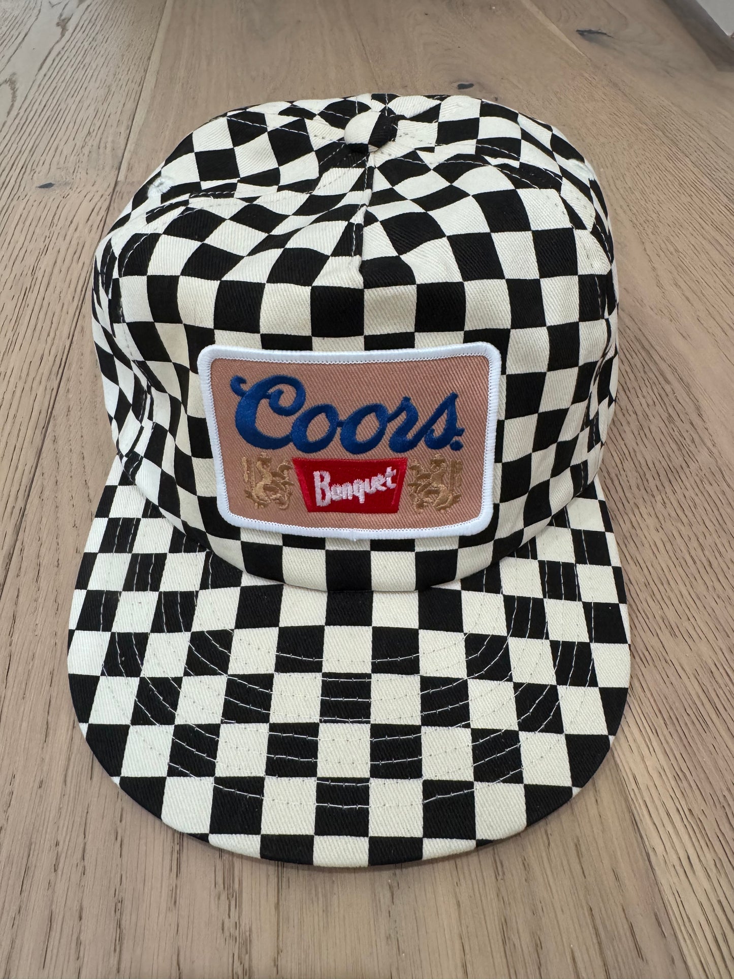 Trucker coors hat checkered